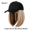 Hat Wig | Wigs for Chemo Patients | Baseball Cap Wig | Hat With Straight Hair Attached | Chemo Hat| Hair Loss Hat For Cancer Patients | Short Hair Wig