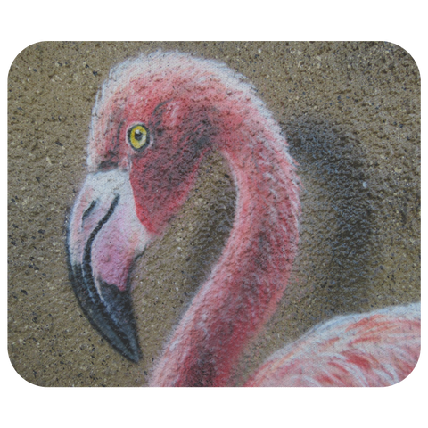 Flamingo Beach Sand Mouse Pad / Flamingo Decor / Mouse Pad / Personalized Home Office Decor / Mousepads Desk Accessories / Mousepad Computer Accessory