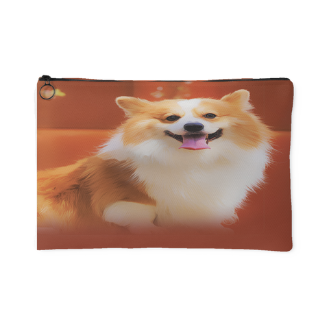 Custom Personalized Corgi Photo Pouch - Turn Your Photos into a Pouch Pencil Case Makeup Bag