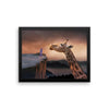 Giraffe Framed Photo Poster Wall Art Decoration Decor For Bedroom Living Room