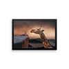 Giraffe Framed Photo Poster Wall Art Decoration Decor For Bedroom Living Room