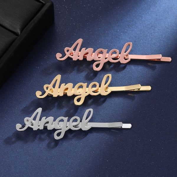 Custom Hair Clips - Personalized Hair Clip with Name - Custom Hair Pins Accessories - Monogram Hair Clip -