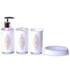 Home - LightningStore Luxury Toilet Bathroom Set - Contains A Lotion Bottle Toothbrush Holder Tumbler And Soap Dish - Comes In Red Black White And Orange - Excellent For Decorating Your Home Office Or Hotel