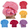 Home - LightningStore Microfiber Hair Cap Turban Towel For Women - Quickly Dry Your Hair By Wrapping This Towel Around Your Head - Available In Pink Yellow Purple Red Blue