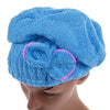 Home - LightningStore Microfiber Hair Cap Turban Towel For Women - Quickly Dry Your Hair By Wrapping This Towel Around Your Head - Available In Pink Yellow Purple Red Blue