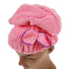 Home - LightningStore Microfiber Hair Cap Turban Towel For Women - Quickly Dry Your Hair By Wrapping This Towel Around Your Head - Available In Pink Yellow Purple Red Blue