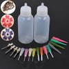 Paint Applicator Bottles for 3D dots Paint Henna Mehndi Mendi Painting Tattoo - Applicator Bottle Set - Squeeze Glue Bottle - Glue Syringes