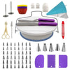 Cake Making Supplies Set - Cake Making Tools - Cake Decorating Kit Tools - Turntable Icing Tips Scrapers Nozzles Spatula Cup Piping Bag