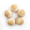 Beige Wood Beads: Natural Cream Round Wooden 18 mm Boho Spacer Beads Jewelry Supplies for Necklace Bracelet Making Elephant Star Crown Heart