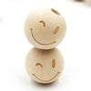 Beige Wood Beads: Natural Cream Round Wooden 18 mm Boho Spacer Beads Jewelry Supplies for Necklace Bracelet Making Elephant Star Crown Heart