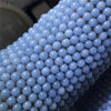 Aquamarine Color Gemstone - Blue Smooth 6mm 8mm 10mm 12 mm Round Loose Beads Round Beads - Birthstone - Bead Making Supplies Beading Jewelry