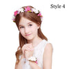 Flower crown, White Flower Girl Crown, Flower Headband, Flower Crown Wedding, Flower Wreath for Hair, Bridesmaid Flower Crown Kids Children