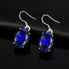 Blue Dangle Earrings, Blue Sapphire, September Birthstone, Blue Earrings, Silver Dangle earring, Gift for Her, Wife, Mom, Friend Gift