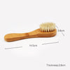 Facial Brush Made with Soft, Boar Bristles and Natural Bamboo Handle Oval Shaped Face Massaging Brush Gently Stimulates Blood Circulation