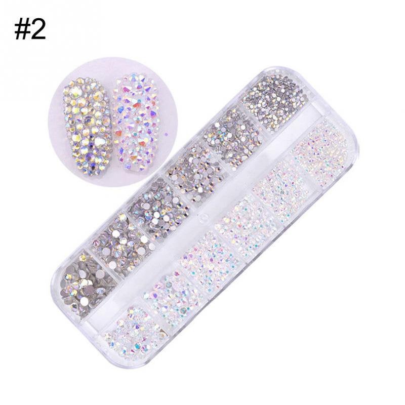 Crystal Nail Art Rhinestone Set - 3D Diamond Gem Nairl Art Decoration –  LightningStore