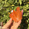 Orange Aura Natural Quartz Crystal Cluster- Minerals Quartz Cluster Point - Raw Clear Energy Quartz Cluster Healing Stone Chakra Reiki Decor