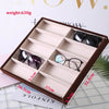 Sunglasses Display Case - Wooden Compartments - Glasses Display Tray - Sunglasses Storage Case - Eyeglasses Storage  - Eyewear Display