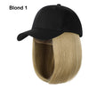 Hat Wig | Wigs for Chemo Patients | Baseball Cap Wig | Hat With Straight Hair Attached | Chemo Hat| Hair Loss Hat For Cancer Patients | Short Hair Wig