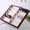 Sunglasses Display Case - Wooden Compartments - Glasses Display Tray - Sunglasses Storage Case - Eyeglasses Storage  - Eyewear Display