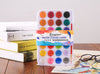 Watercolor Paint Set With Brush - Painting Supplies - Portable Travel Paint Pallete - Craft Supplies - Painter Gift Tools - Kids Beginners