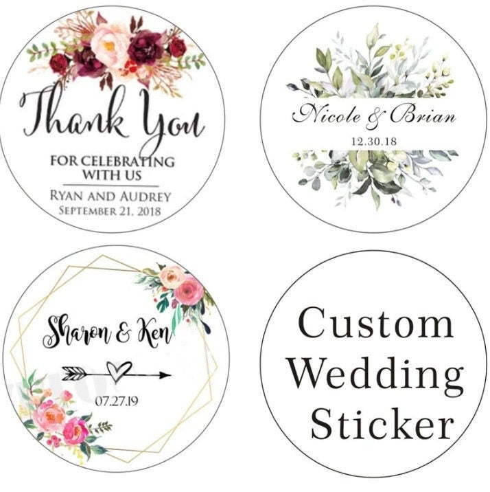 Personalized Stickers Wedding  Stickers Wedding Envelopes
