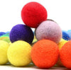 120 Pcs Felt Balls - 1.5 cm Wool Felt Balls Kit - Rainbow Felt  Pom Poms Crafts for Making Garlands