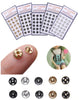 24 Pieces Doll Snap Fastener - Round Buttons for Dolls - 5 mm Small Mini Buttons for Sewing Fastening Knitting - Clothes Clothing Making