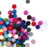 120 Pcs Felt Balls - 1.5 cm Wool Felt Balls Kit - Rainbow Felt  Pom Poms Crafts for Making Garlands