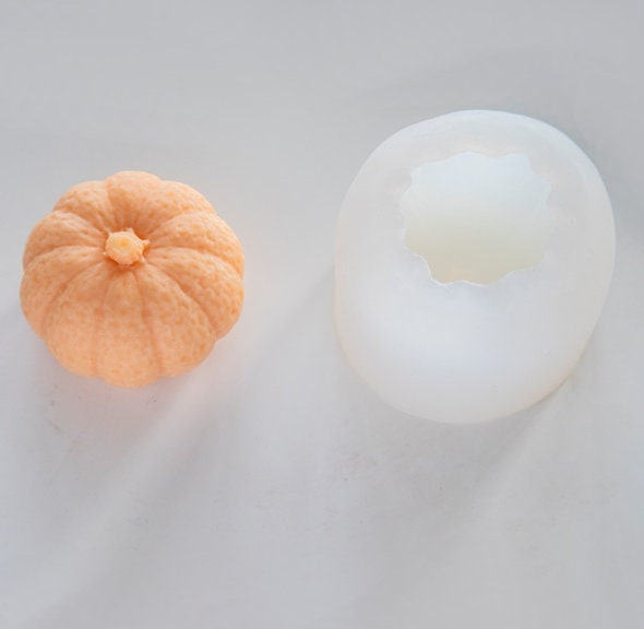 Pumpkin Mold - 3D Silicone Handmade Soap Mold - Fondant Cake