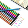 Metallic Coloured Pencil Set - Coloring Pencils Set - Artist Pencils For Drawing Sketching Shading Draw Tones Shades Colored Supplies