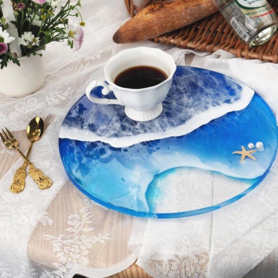 Big Irregular Cup Tray Silicone Mold Epoxy Resin Mold Coaster