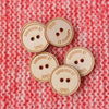 Custom Wood Buttons - Personalized Wooden Buttons - Clothing Labels - 2 Hole Engraved Buttons - Knitters Button - Knöpfe Holz Personalisiert