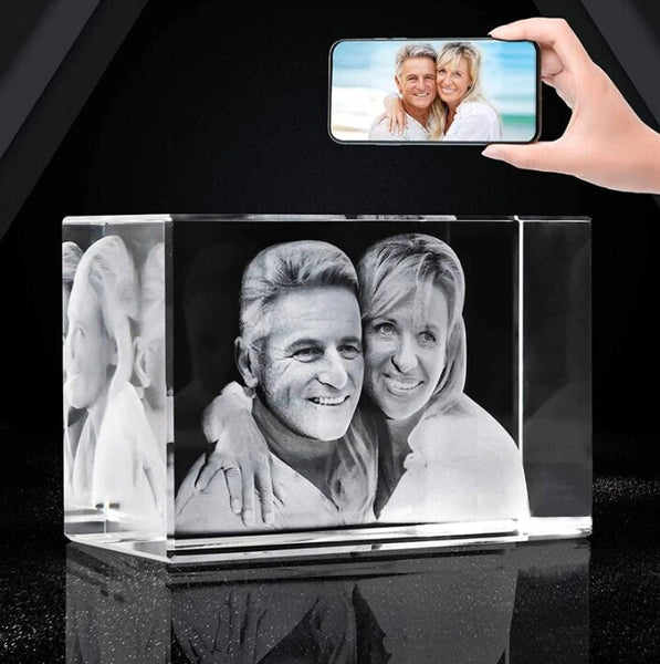 Custom Crystal Photo Cube, Personalised Photo Block, Personalized Gift, Christmas Gift, Unique Gifts, Custom Photo Gifts, Couple Gift