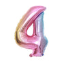 Rainbow Jumbo Number Balloons - Huge Giant Foil Mylar Number Balloons for Birthday Party Anniversary or Photo Shoot - Self-Sealing Balloons