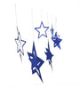 Wire Star Hanging Decorations -  Star Decorations Hanging Stars Rose Gold Silver Blue Accent Gold Christmas Home Decor Festive Accessories