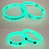 Custom Glow in the Dark Wristbands - Personalized Text Printing - Rubber Silicone Bracelet  Events, Cancer Support, Fundraisers, Awareness