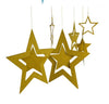Wire Star Hanging Decorations -  Star Decorations Hanging Stars Rose Gold Silver Blue Accent Gold Christmas Home Decor Festive Accessories