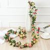 Flower Garland Artificial Flowers Faux Rose Vine Hanging Ivy Wedding Home Wall Garden Decor Hanging Party Gift for Her Floral Baby Shower