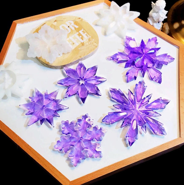 Star Anise Silicone Molds, Resin Molds, Moon Star Pendant Necklace, Keychain Mold, Crystal Jewelry Handmade, Casting Handmade Snowflake Art