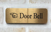 Custom Gold Sign - Personalized Gold Door Sign - Custom Made Signs for House Business or Office - Metal Plaques - Custom Engraved Wall Name