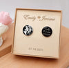 Custom Photo Cufflinks - Personalized Cufflinks - Handwriting Cufflinks - Gift for Dad Father - Name Cufflinks - Groomsmen Wedding