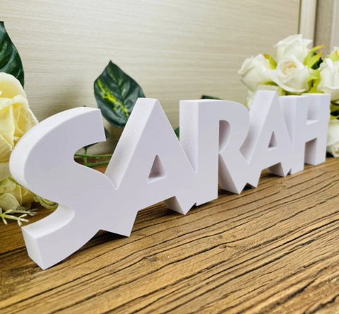 Custom Wedding Name Sign - Personalized Wedding Sign - Freestanding Table Décor Centerpiece - Surname Sign - Wedding Table - Nursery Decor