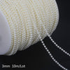 White Freshwater Pearl Natural Baroque Beads Stones - DIY Jewelry Making Bracelets Necklace - Round Craft Findings 3 4 5 6 8 mm Strand