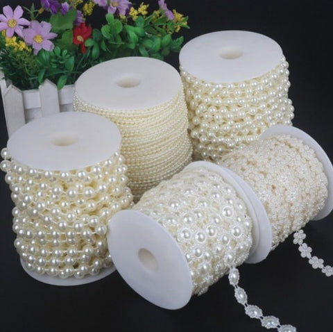 White Freshwater Pearl Natural Baroque Beads Stones - DIY Jewelry Making Bracelets Necklace - Round Craft Findings 3 4 5 6 8 mm Strand