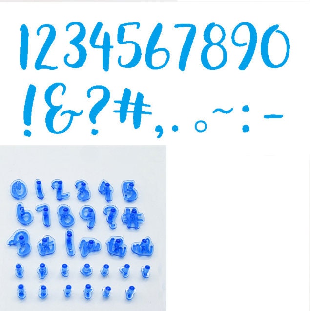 26 Pcs Alphabet Stamps, Letter Stampings, Number Letters Fondant Clay –  LightningStore