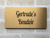 Custom Gold Sign - Personalized Gold Door Sign - Custom Made Signs for House Business or Office - Metal Plaques - Custom Engraved Wall Name