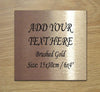 Custom Gold Sign - Personalized Gold Door Sign - Custom Made Signs for House Business or Office - Metal Plaques - Custom Engraved Wall Name