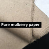 Pure Mulberry Paper - Natural Colour Calligraphy Paper - Handmade Paper - Watercolor - Thin fine Paper - Organic - Eco Friendly Craft
