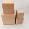 Small Wooden Cube, Unfinished Wooden Cube, Unfinished Wooden Blocks, Solid Wood Craft Blocks Natural Cut Sanded Rounded Corners, Building