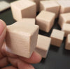 Small Wooden Cube, Unfinished Wooden Cube, Unfinished Wooden Blocks, Solid Wood Craft Blocks Natural Cut Sanded Rounded Corners, Building